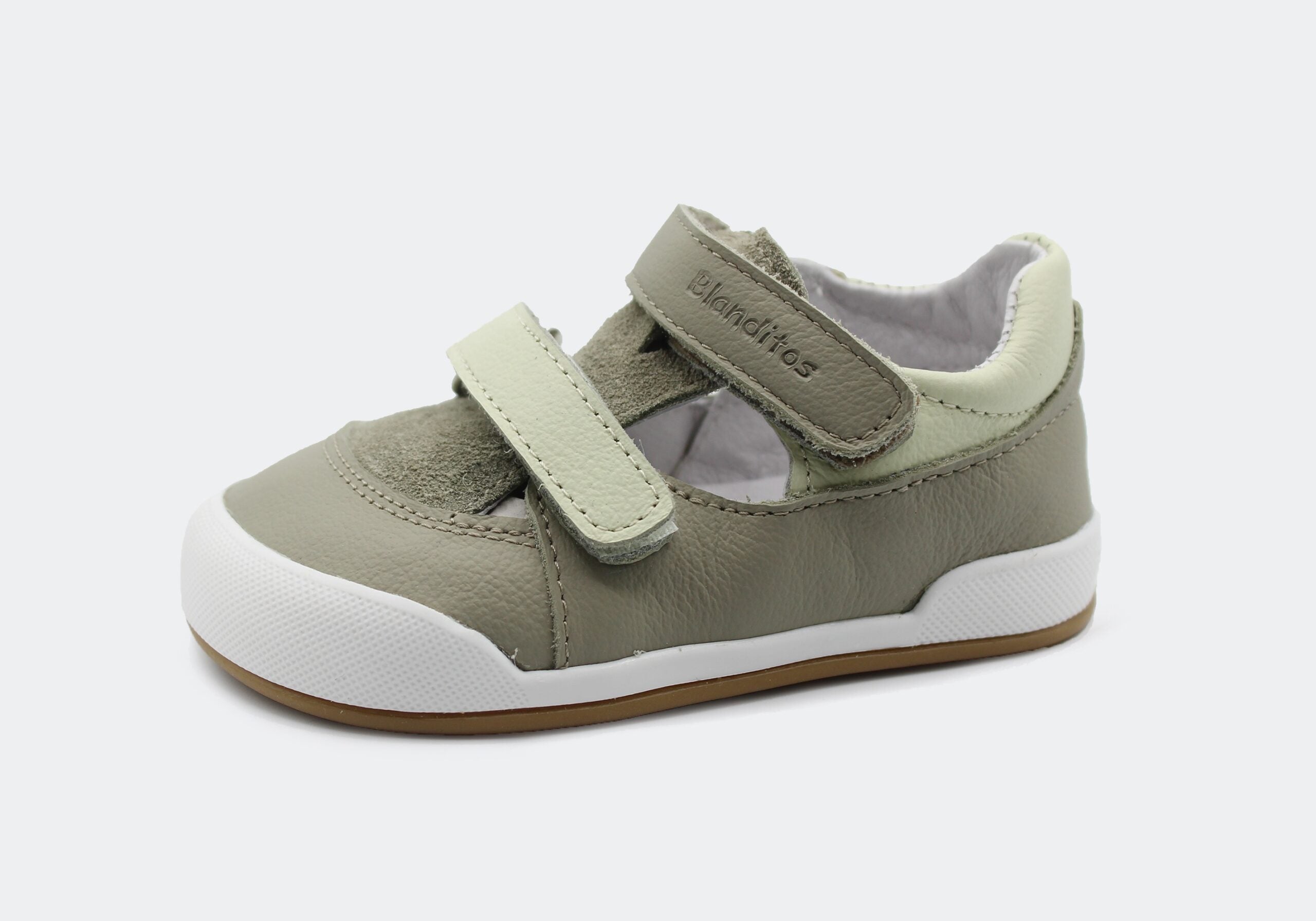 Sandalias que respetan los pies de los niños - Blanditos Popa Verde