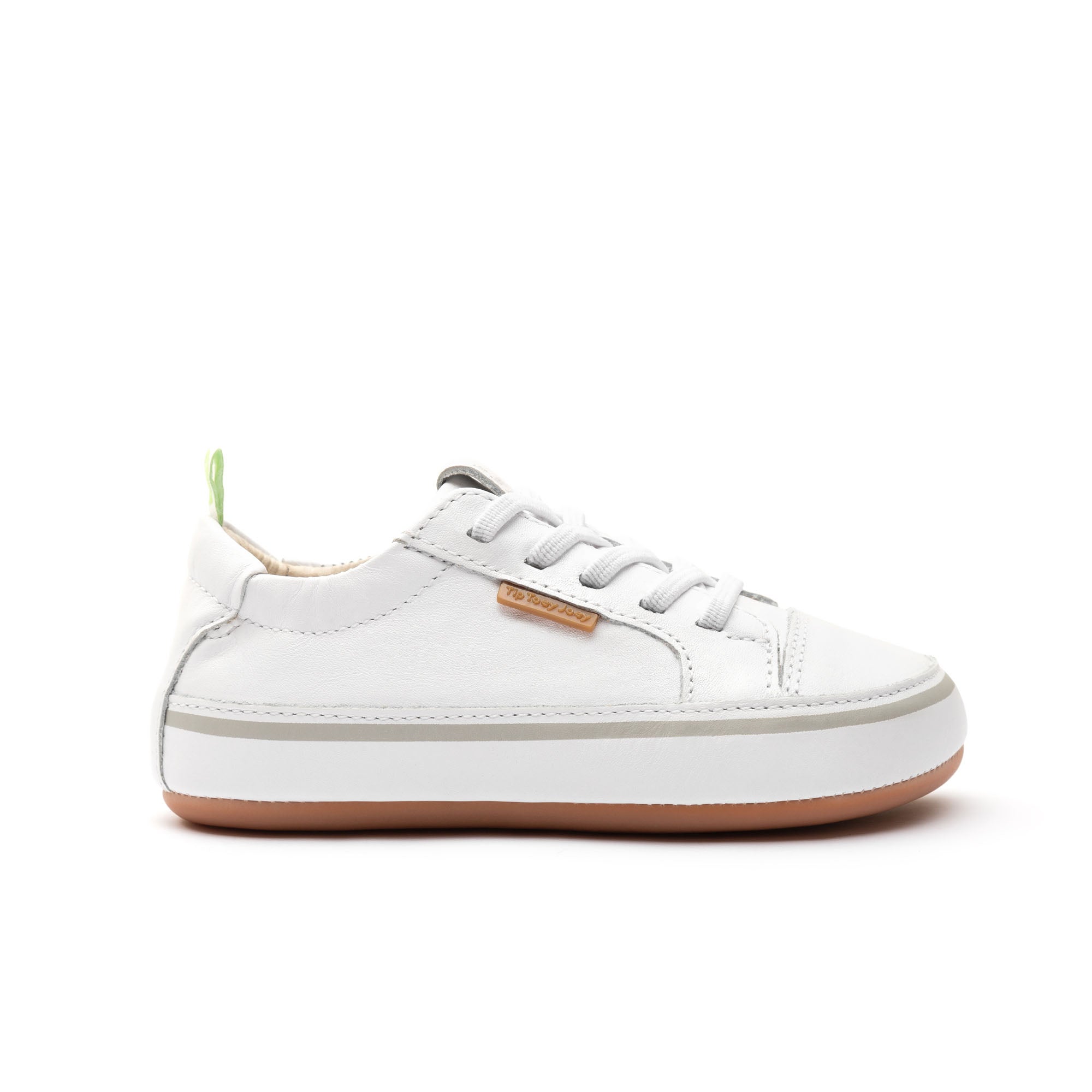 Zapatillas Tip Toey Joey para niños, cómodas para los pies, en blanco divertido
