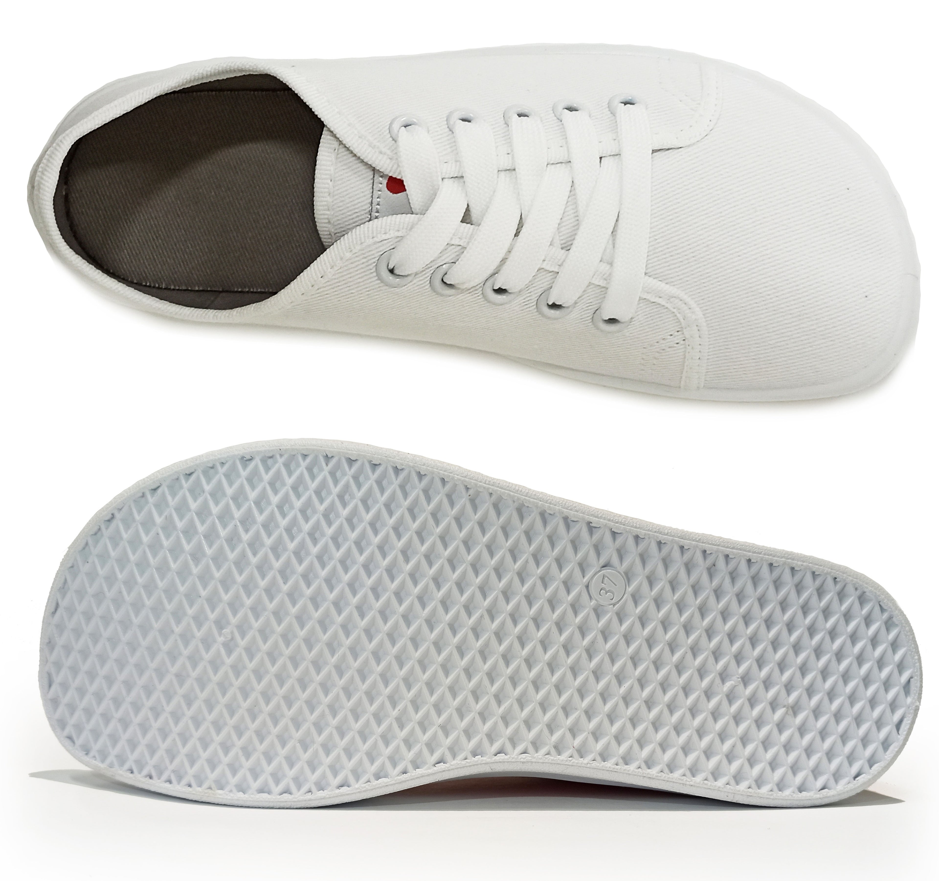 Zapatillas blancas Respectful Starter para adultos - Anatómicas