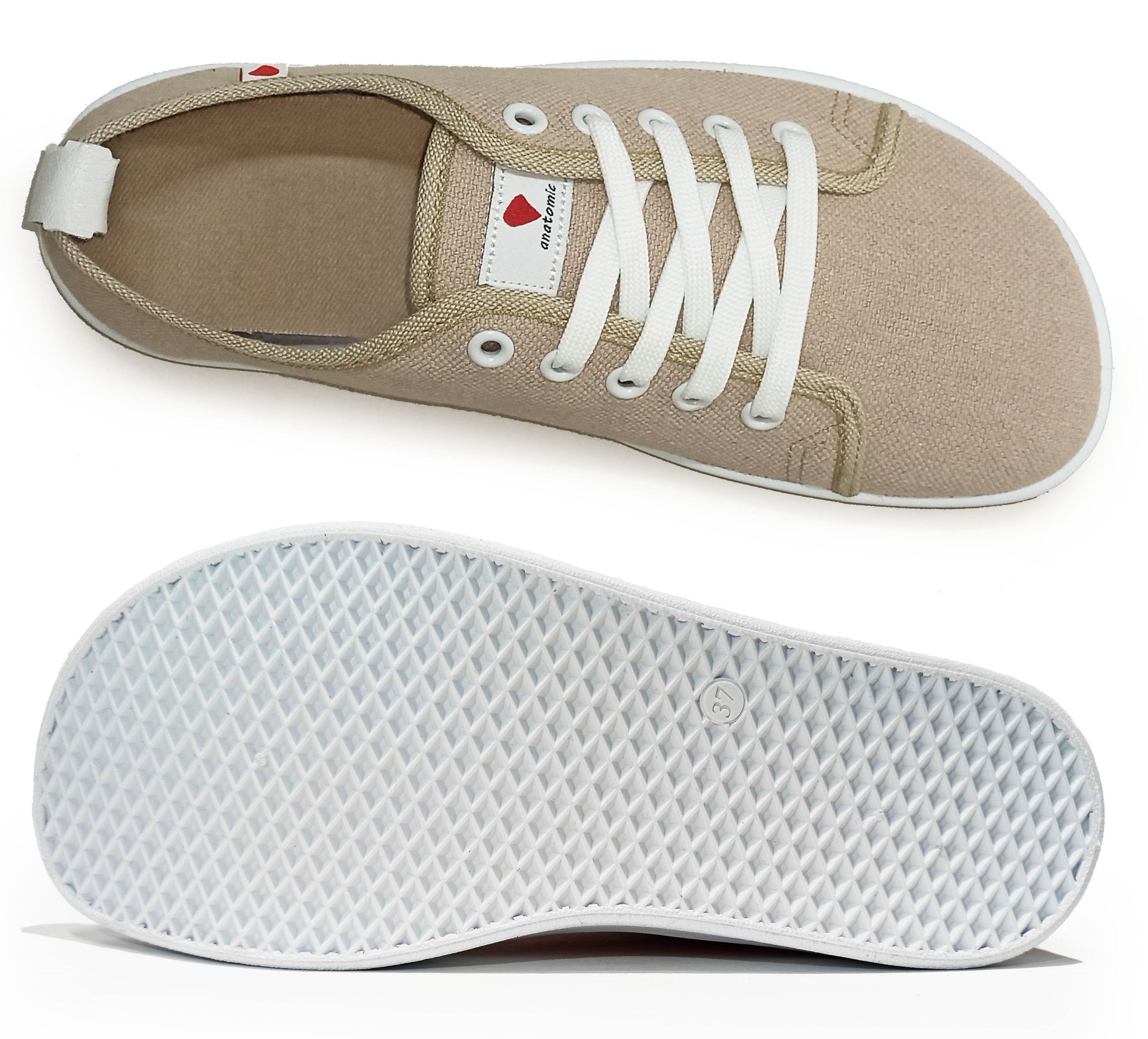 Zapatillas deportivas Respectful Starter Eco Beige para adultos - Anatómicas