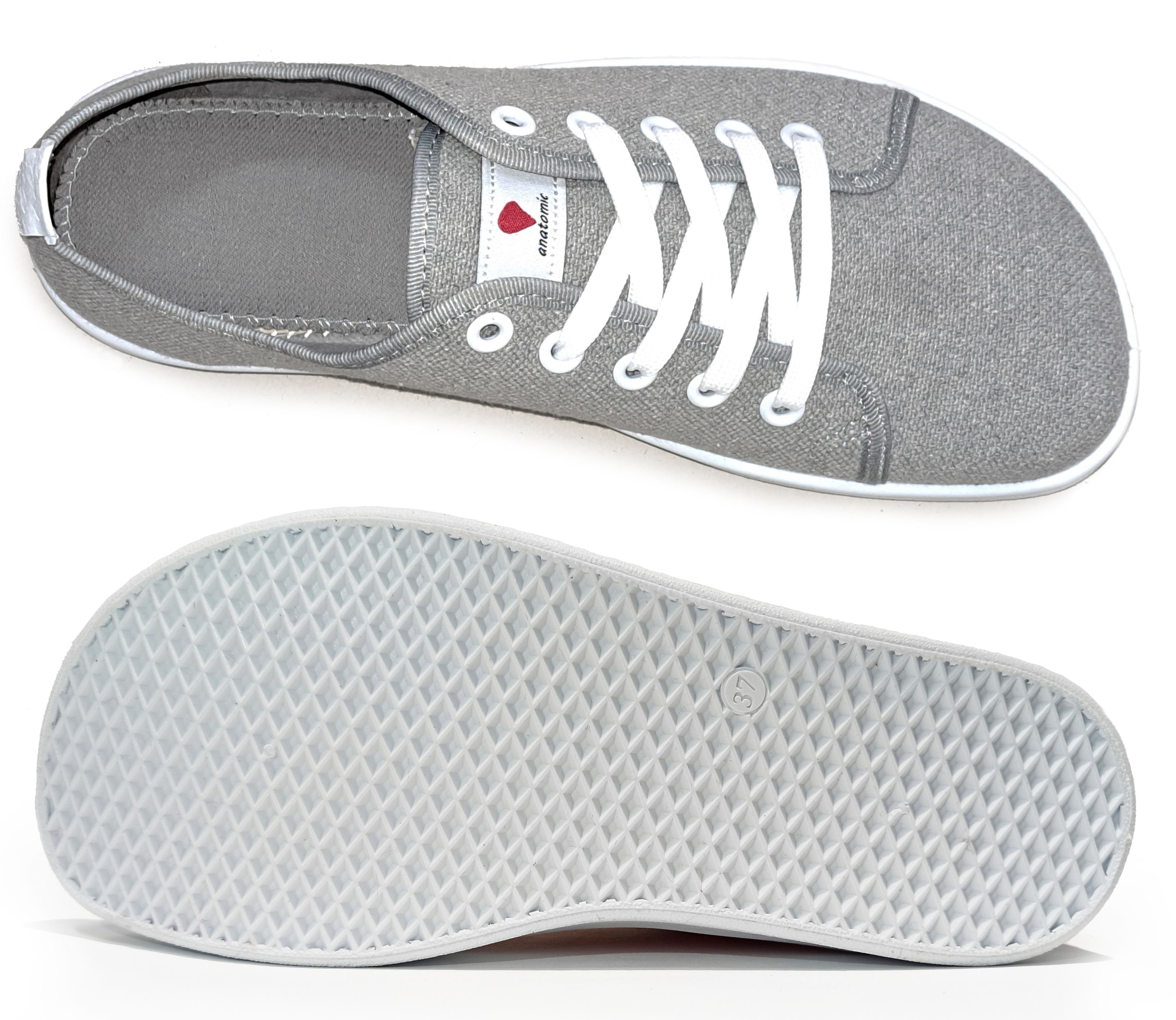 Zapatillas deportivas Respectful Starter Eco Gray para adultos - Anatómicas