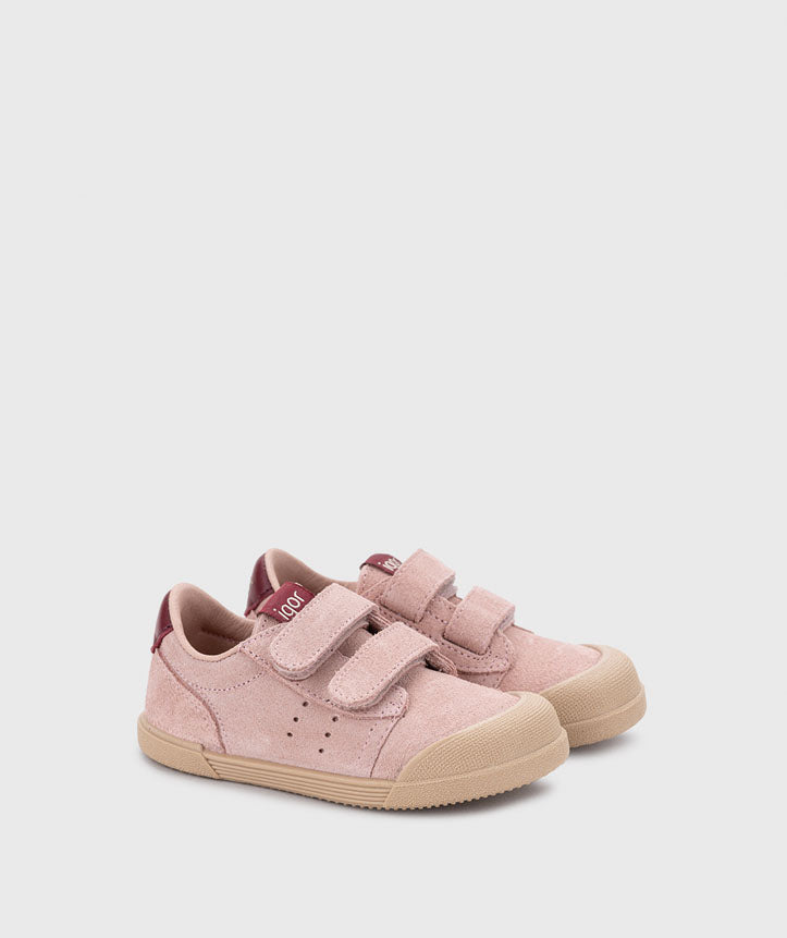 Zapatillas deportivas para niños - Igor Suede Pink