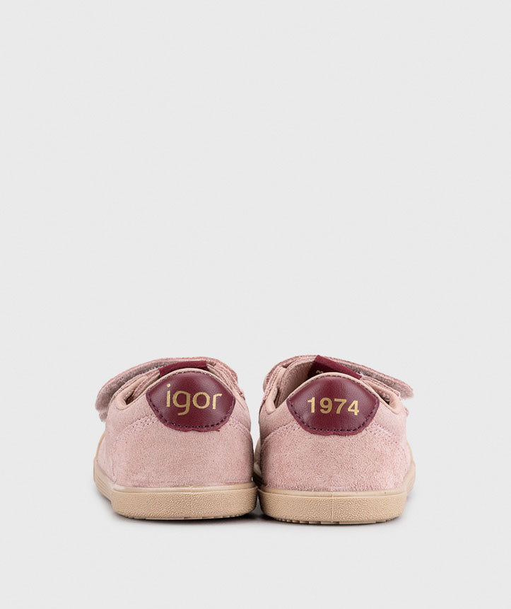 Zapatillas deportivas para niños - Igor Suede Pink
