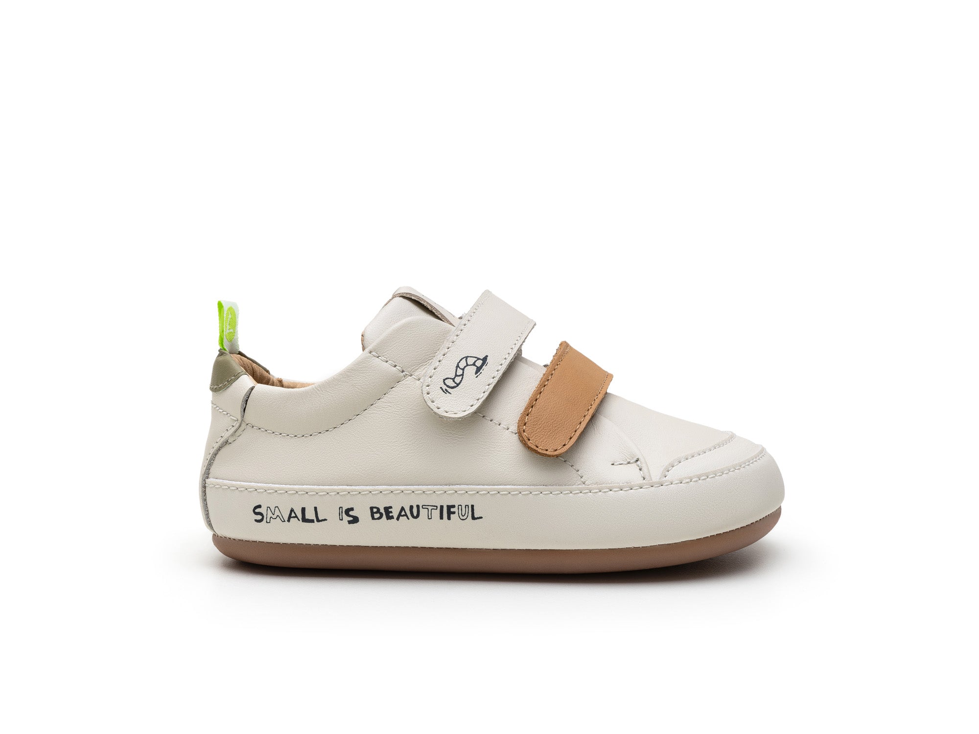 Zapatillas Tip Toey Joey para niños, aptas para los pies - Bossy Worm Tapioca & Hay Slate Blue