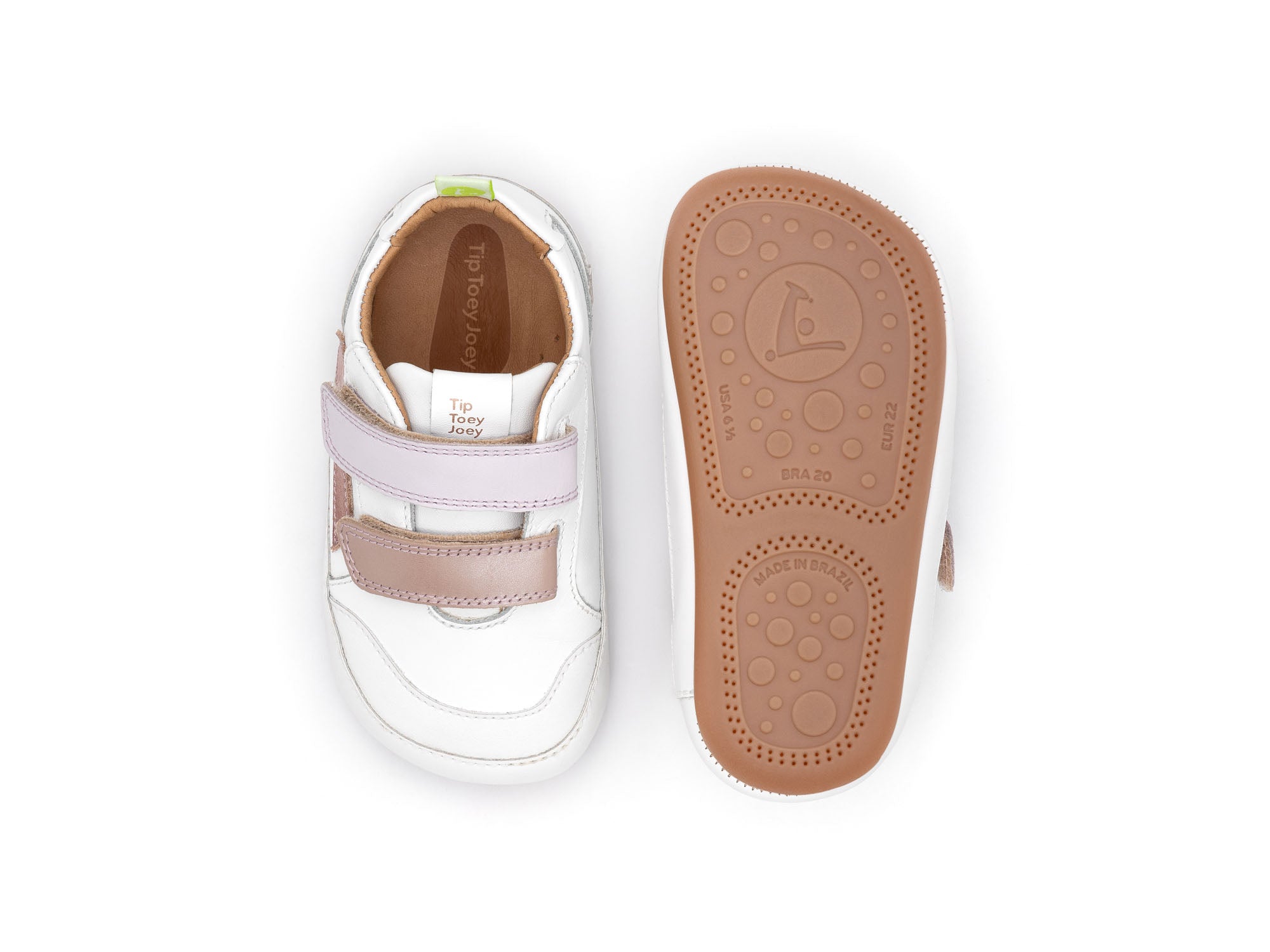 Zapatillas Tip Toey Joey para niños - Landy White & Pink Dream PINK Rose Gold