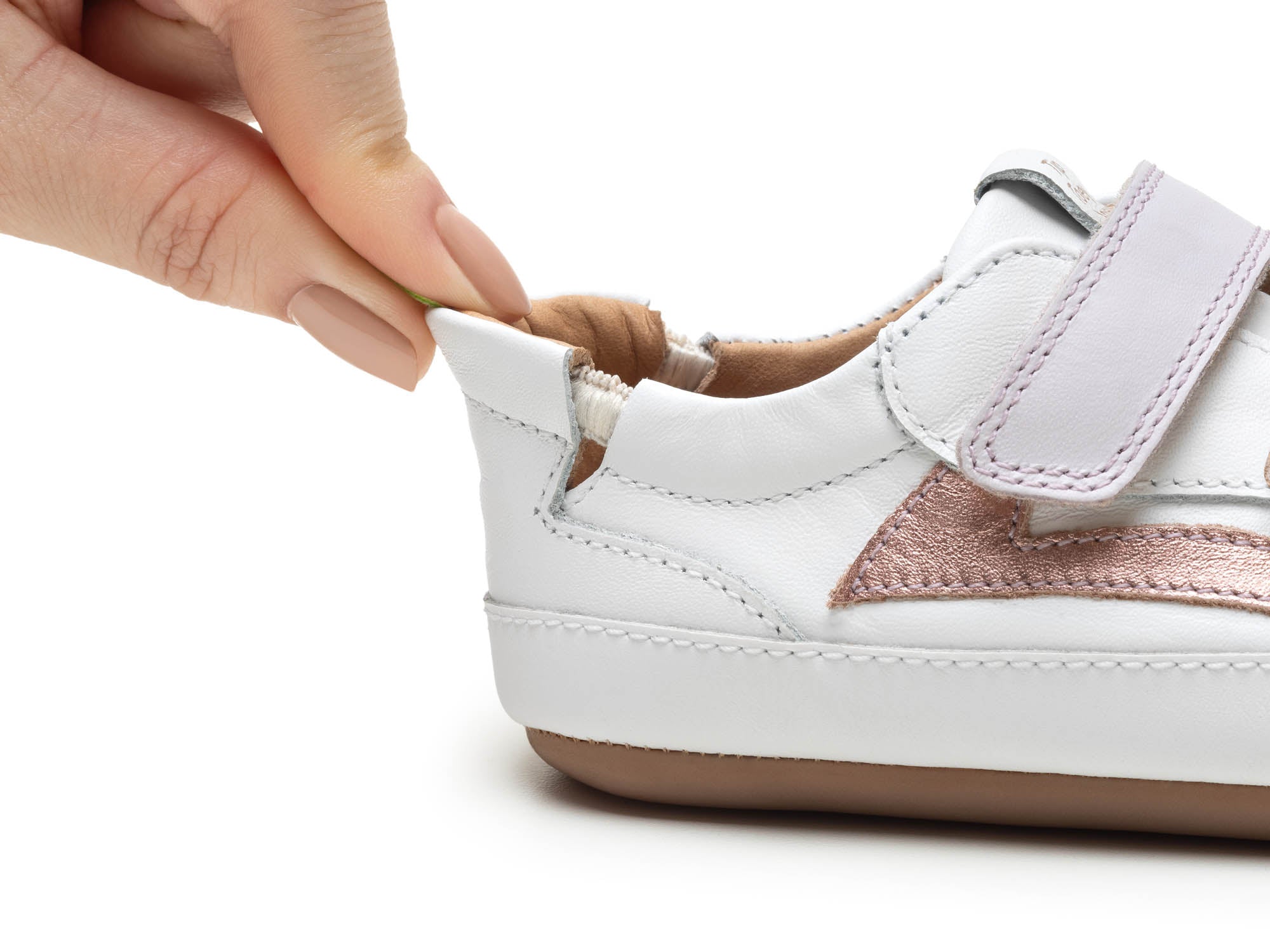 Zapatillas Tip Toey Joey para niños - Landy White & Pink Dream PINK Rose Gold