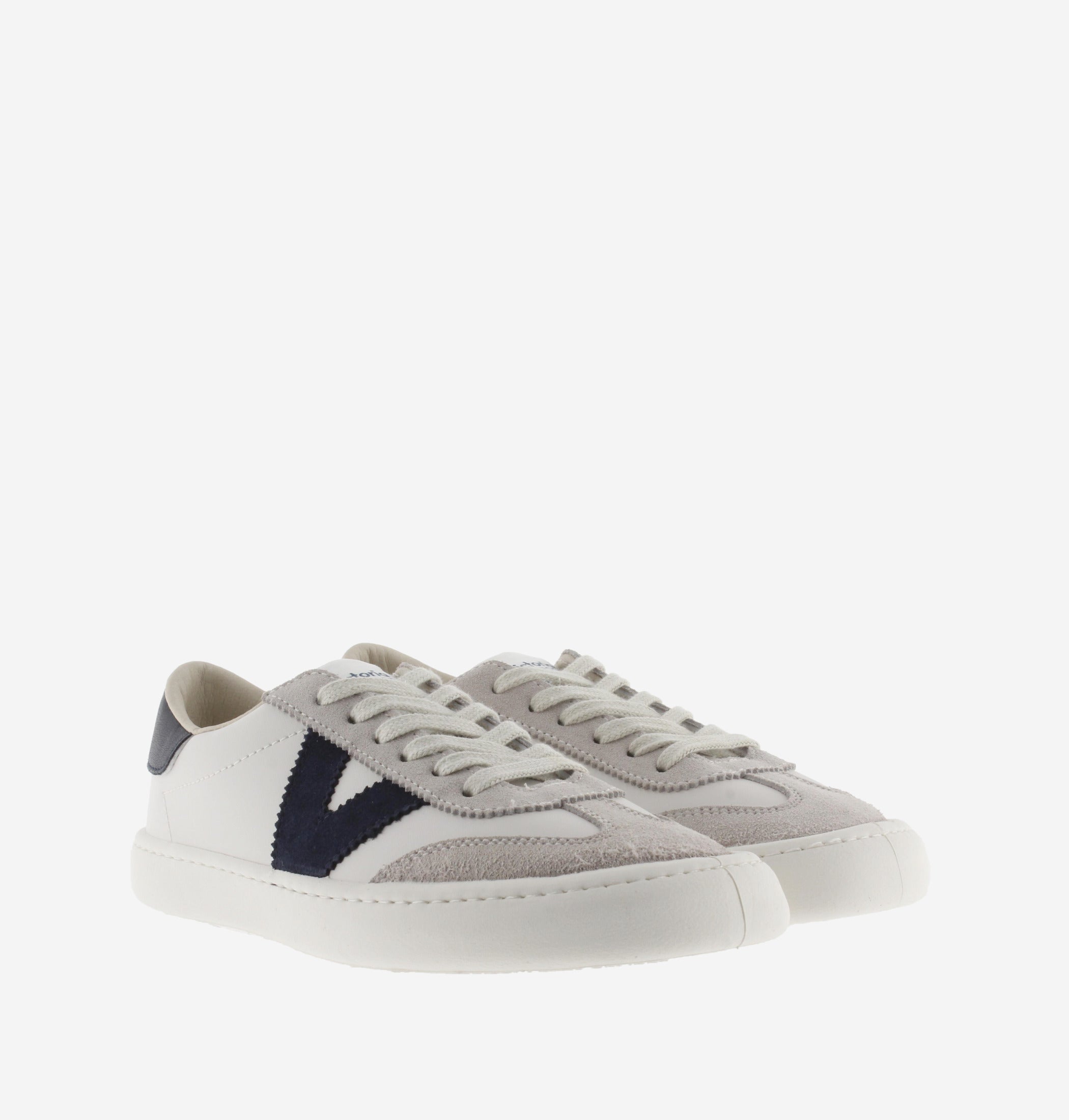 Zapatillas descalzas para adultos de piel y ante - Victoria Olmo Navy