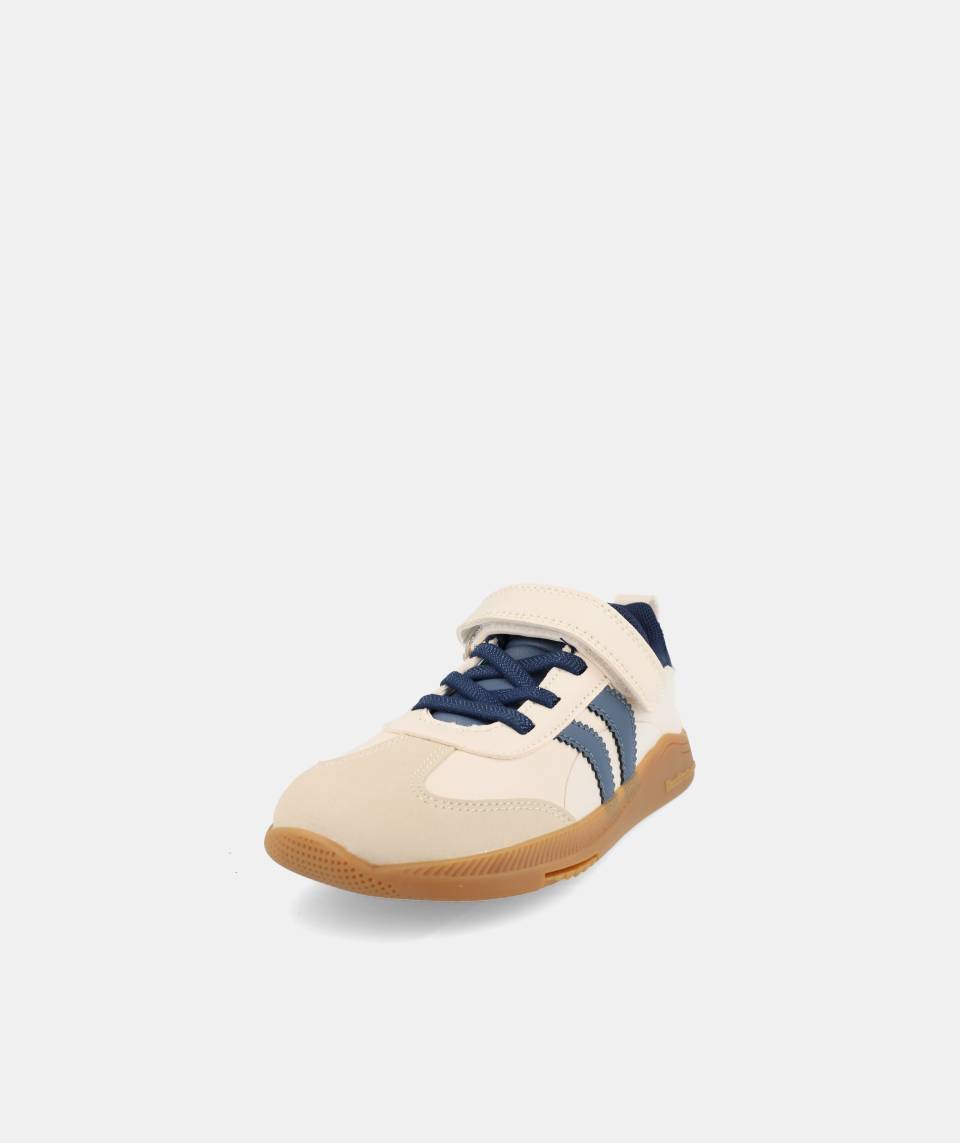 Zapatillas deportivas que respetan los pies de los niños - Blanditos Ares Vegan Beige
