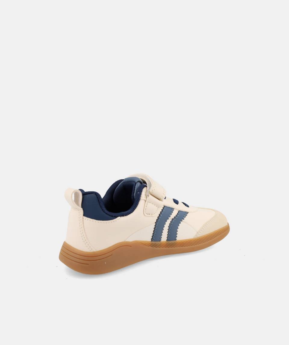 Zapatillas deportivas que respetan los pies de los niños - Blanditos Ares Vegan Beige