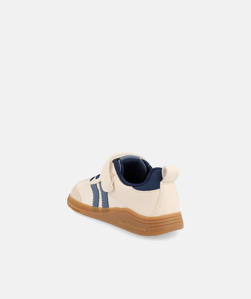 Zapatillas deportivas que respetan los pies de los niños - Blanditos Ares Vegan Beige