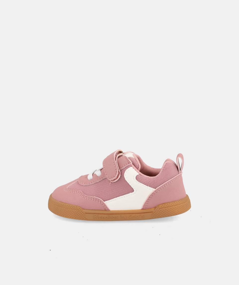 Zapatillas deportivas que respetan los pies de los niños - Blanditos Flash Vegan Pink