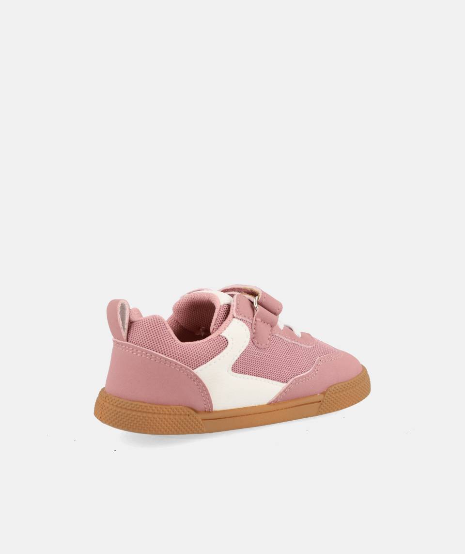 Zapatillas deportivas que respetan los pies de los niños - Blanditos Flash Vegan Pink