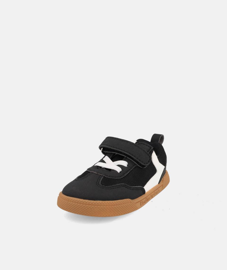 Zapatillas deportivas que respetan los pies de los niños - Blanditos Flash Vegan Black