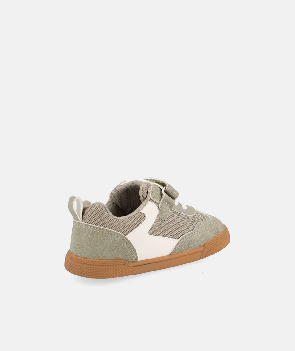 Zapatillas deportivas que respetan los pies de los niños - Blanditos Flash Vegan Green