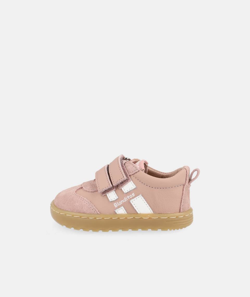 Calzado deportivo que respeta los pies de los niños - Blanditos Lisboa Rosa