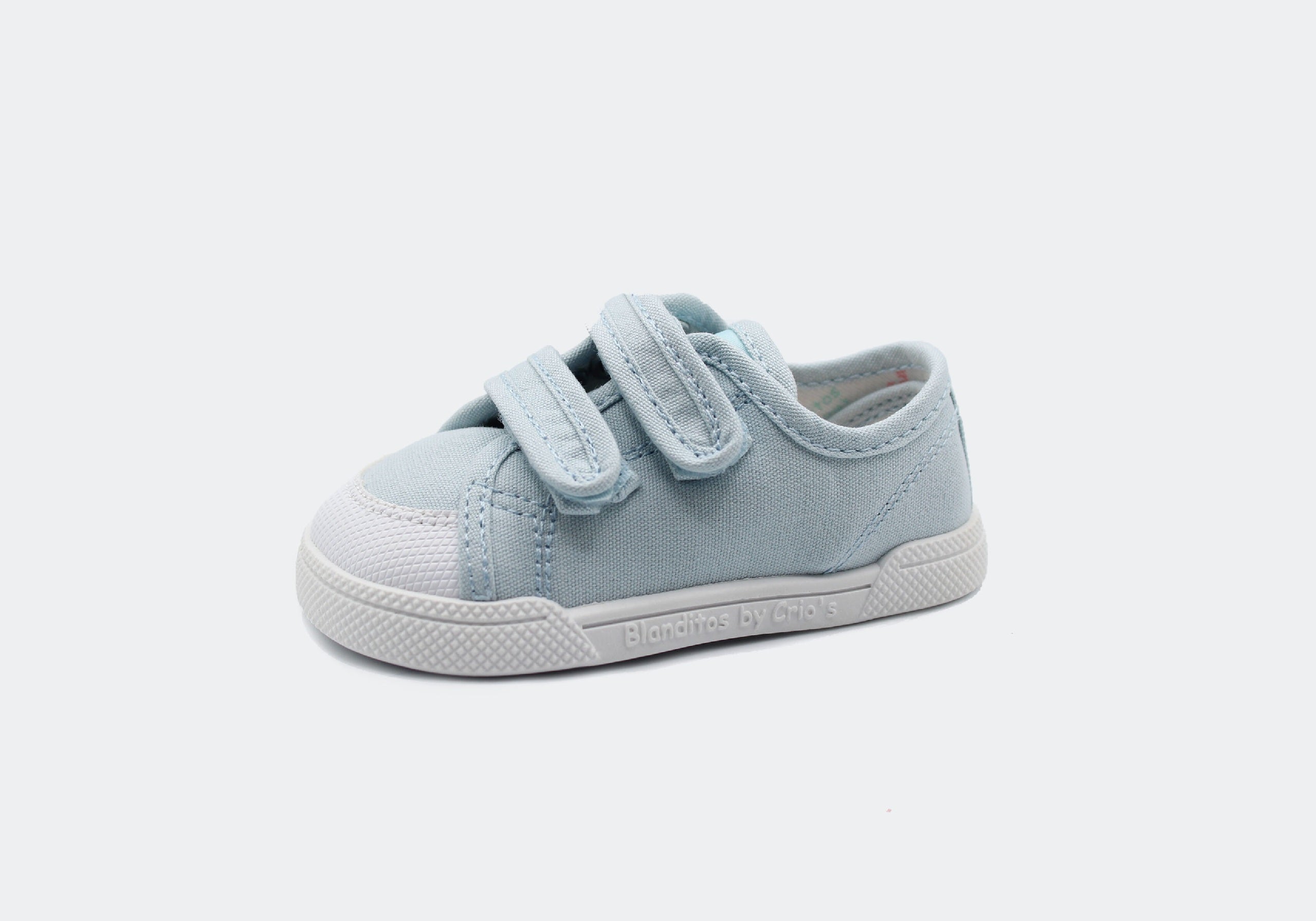Zapatillas de lona que respetan los pies de los niños - Blanditos Coco Azul