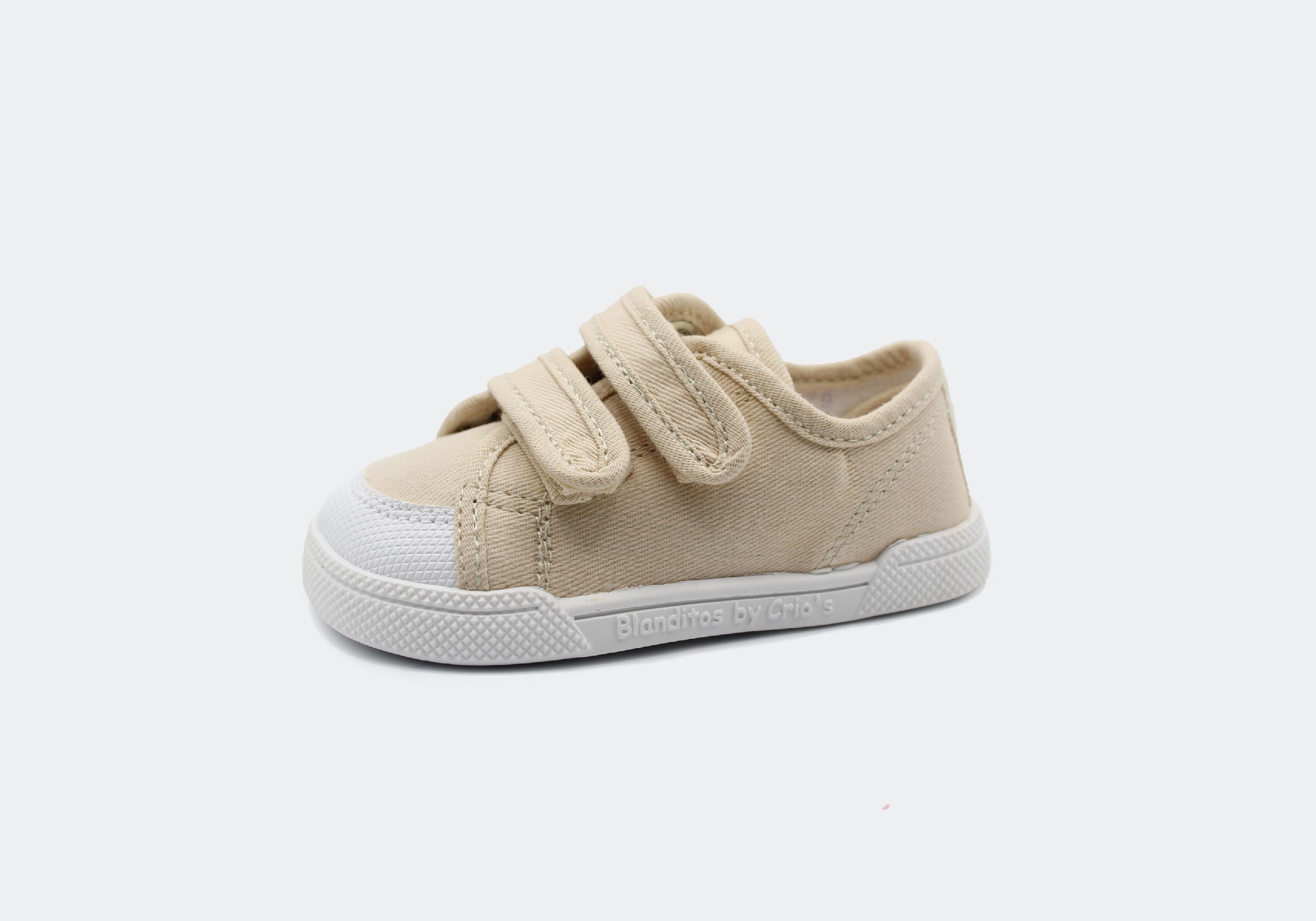 Zapatillas de lona que respetan los pies de los niños - Blanditos Coco Beige