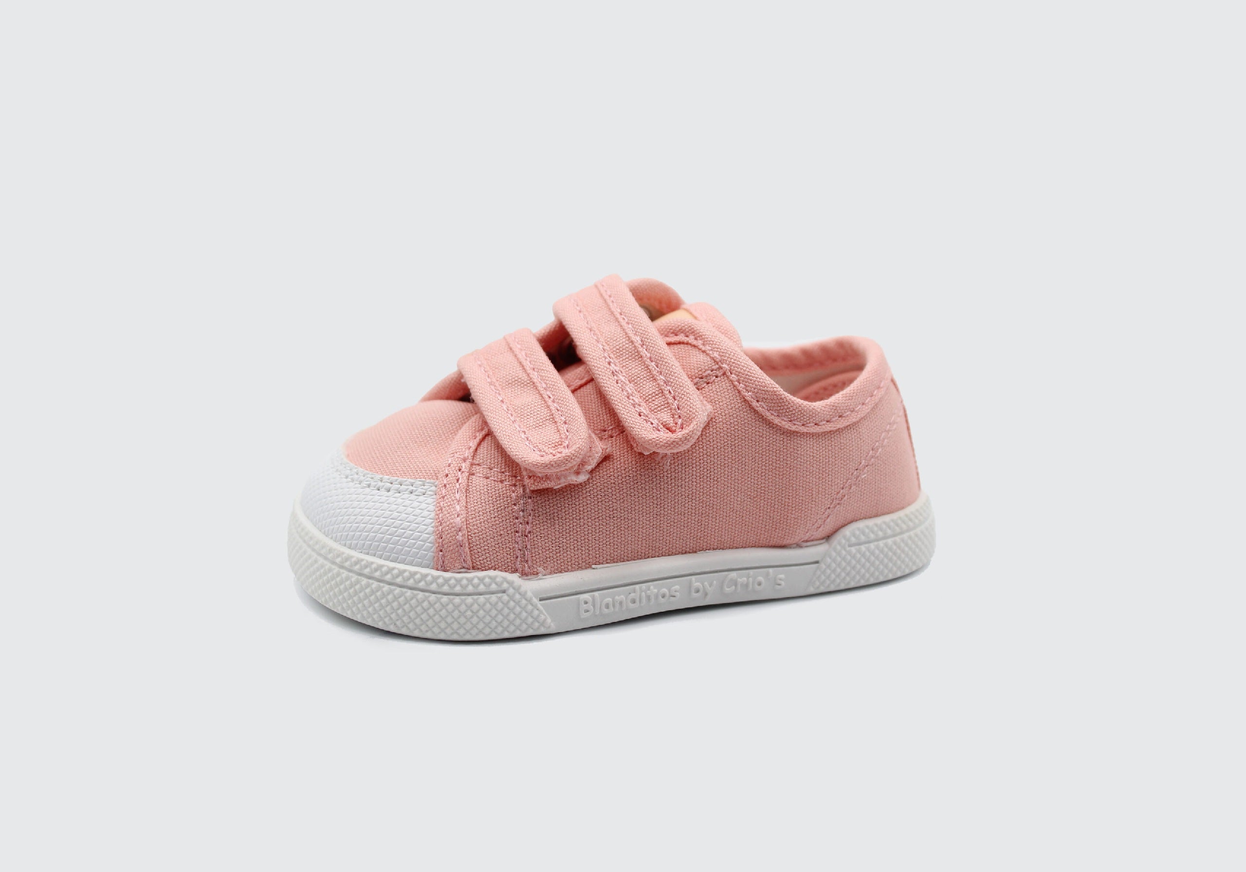 Zapatillas de lona que respetan los pies de los niños - Blanditos Coco Rosa