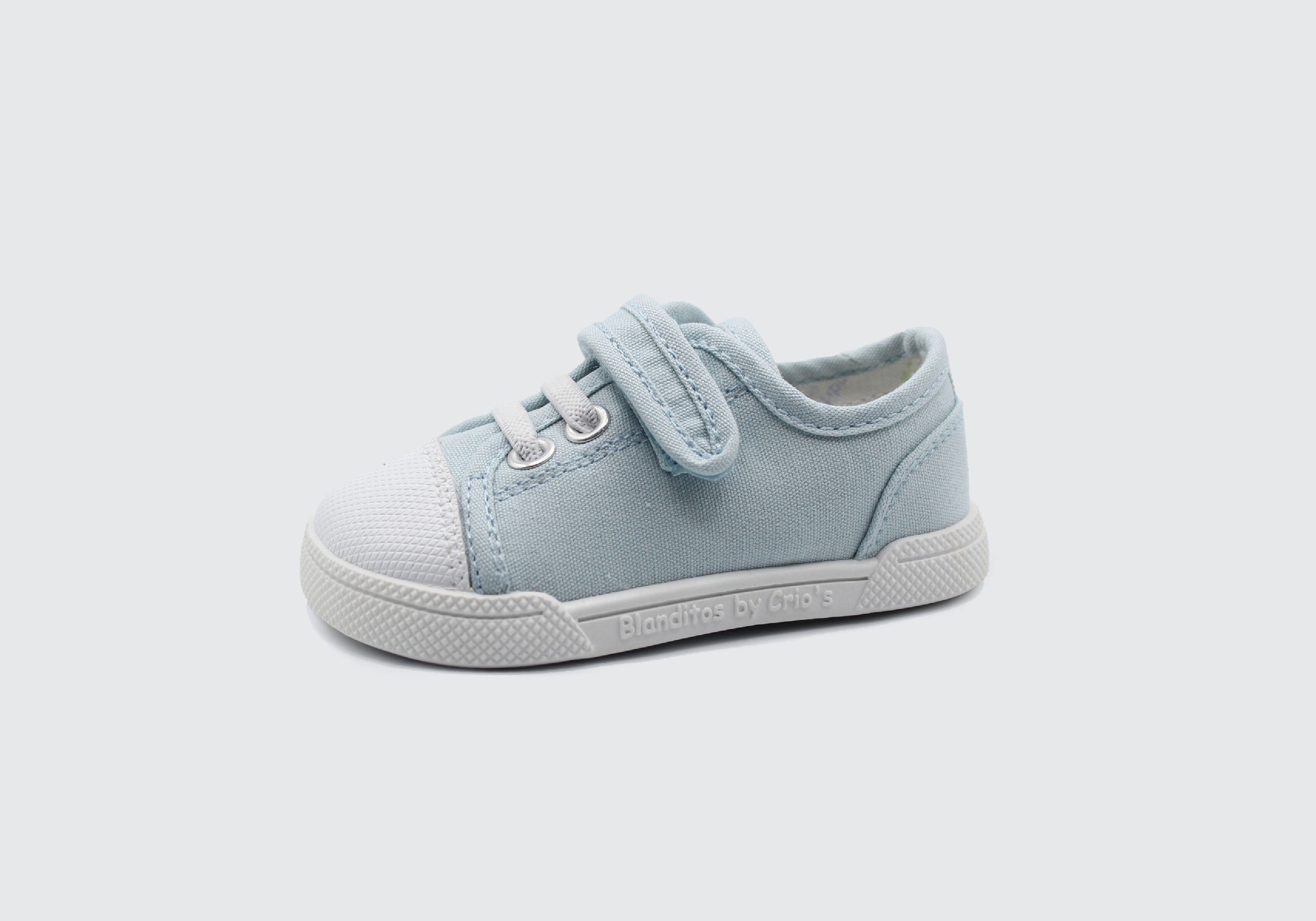 Zapatillas de lona que respetan los pies de los niños - Blanditos Sandia Azul
