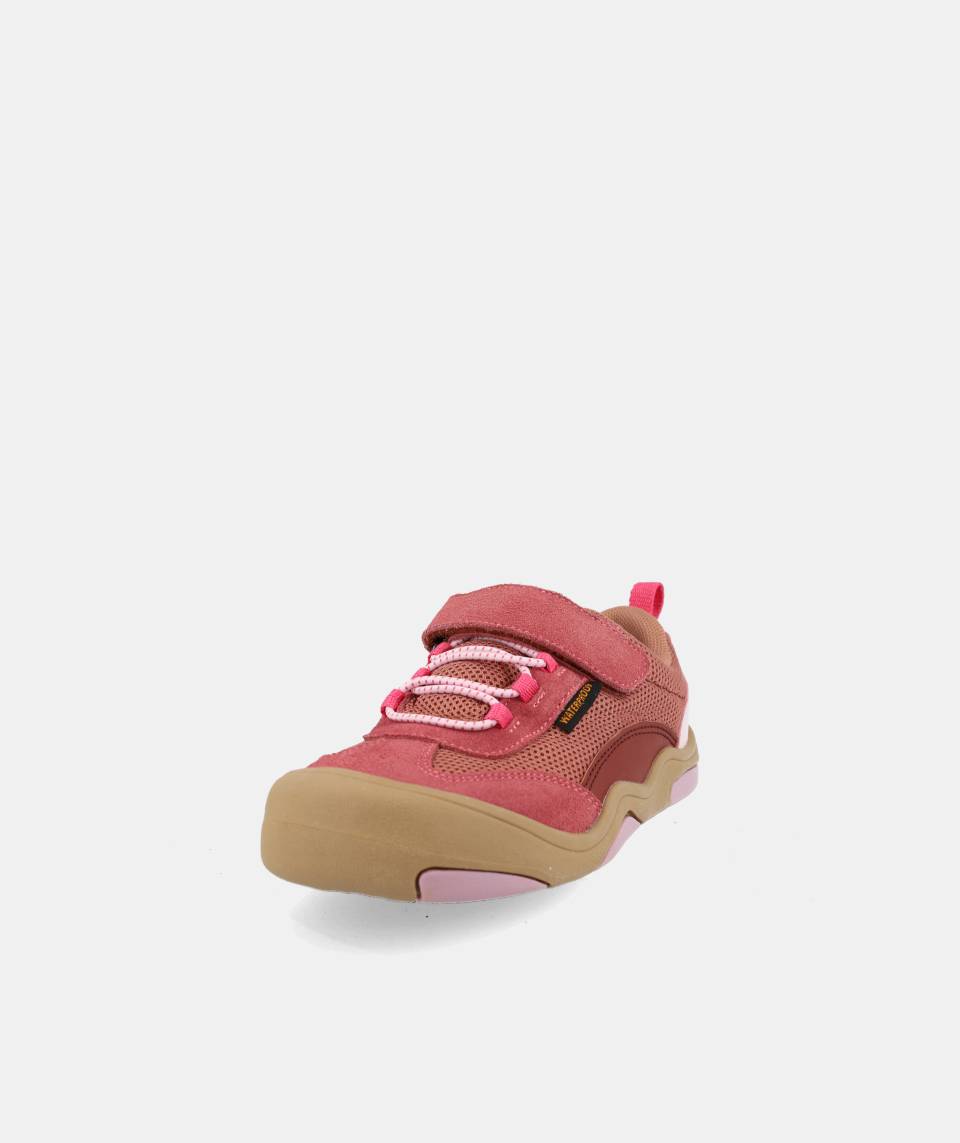Zapatillas veganas impermeables que respetan los pies de los niños - Blanditos Apolo Rosa