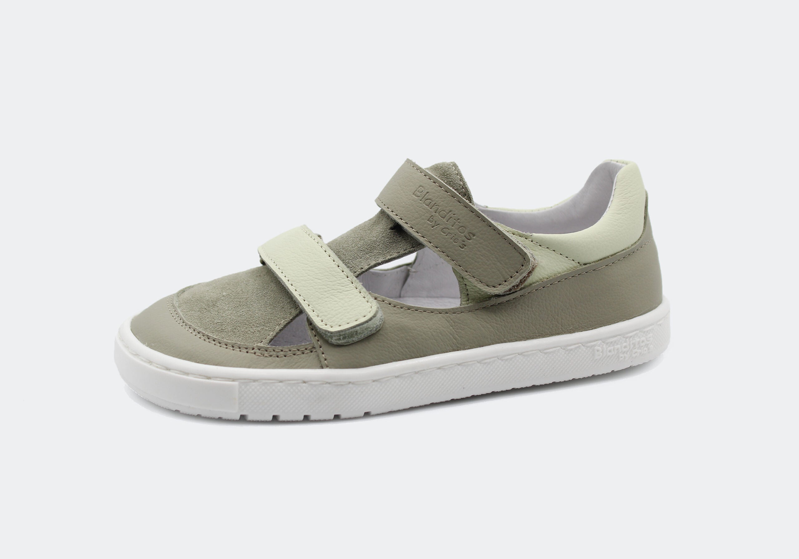Sandalias que respetan los pies de los niños - Blanditos Viento Verde