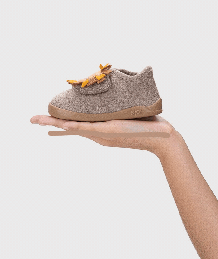 Zapatillas que respetan los pies de los niños - Igor Homie Leão Taupe