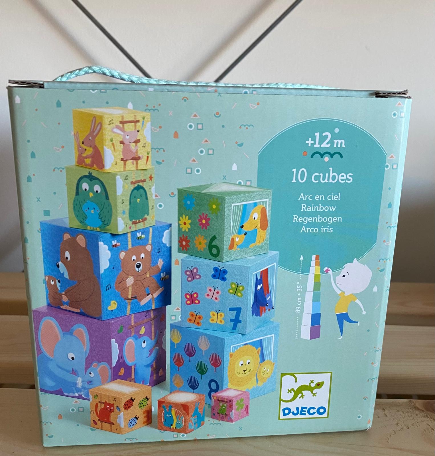 Juego de 10 cubos apilables - Djeco