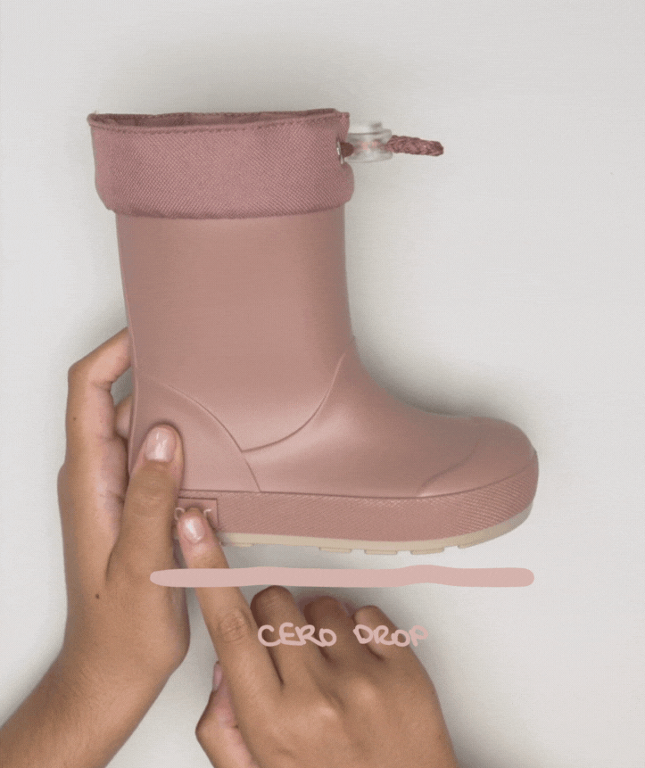 Botas impermeables que respetan los pies de los niños - Igor Yogi DK Cuello Rosa