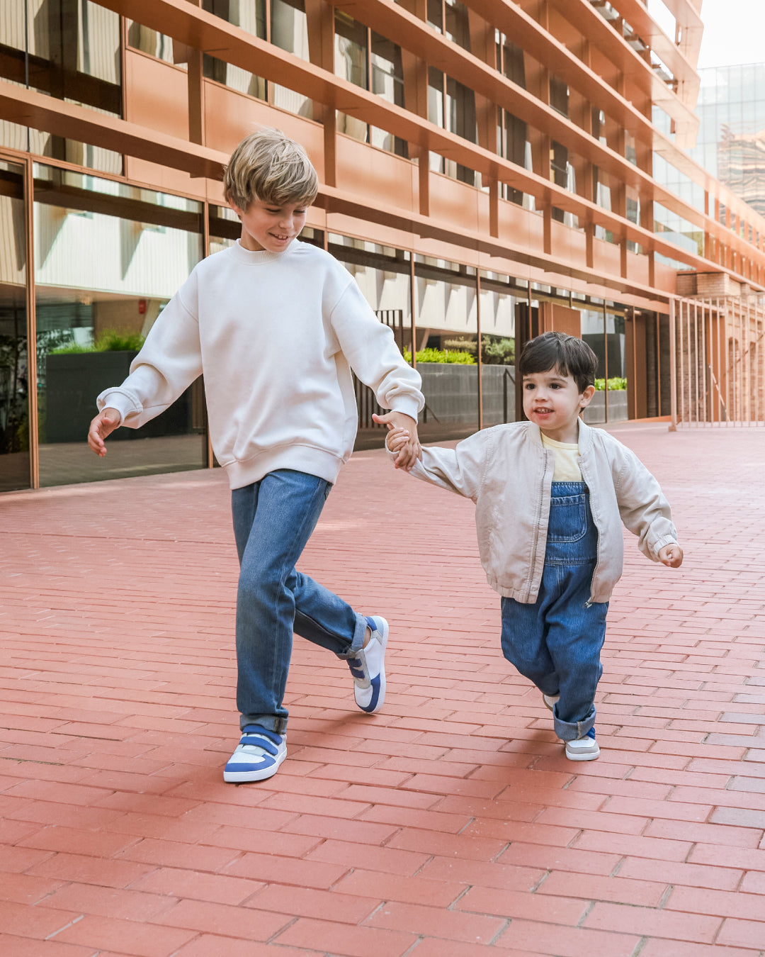 Zapatillas descalzas para niños - Muris Petra Junior Denim Blue
