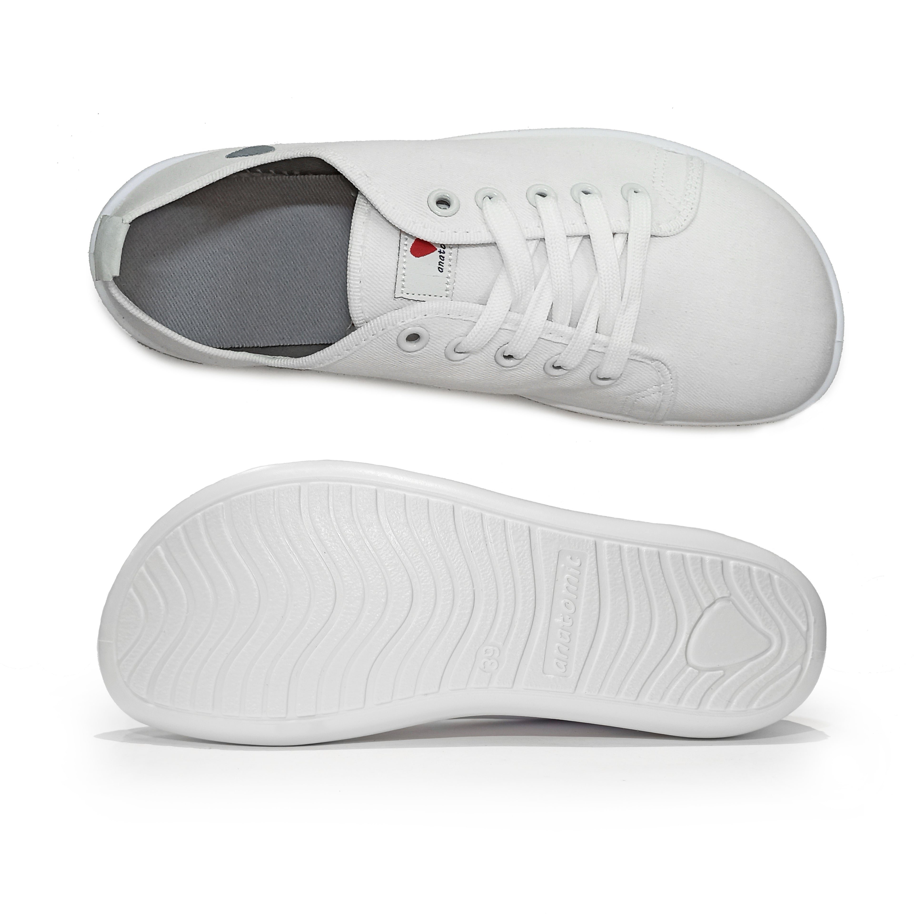 Zapatillas de lona natural para adultos respetuosas - Anatómicas