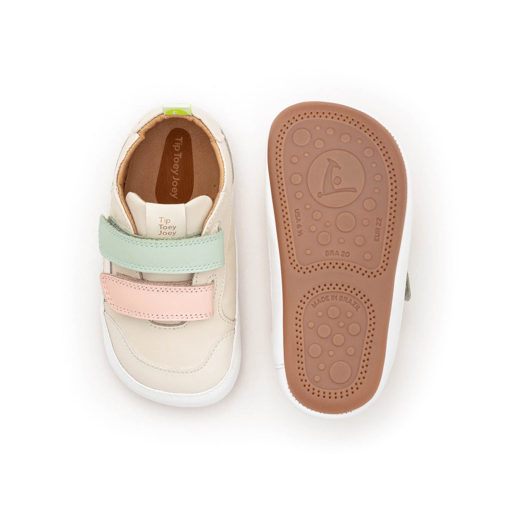 Zapatillas Tip Toey Joey para niños - Landy White &amp; Pink Dream PINK Rose Gold