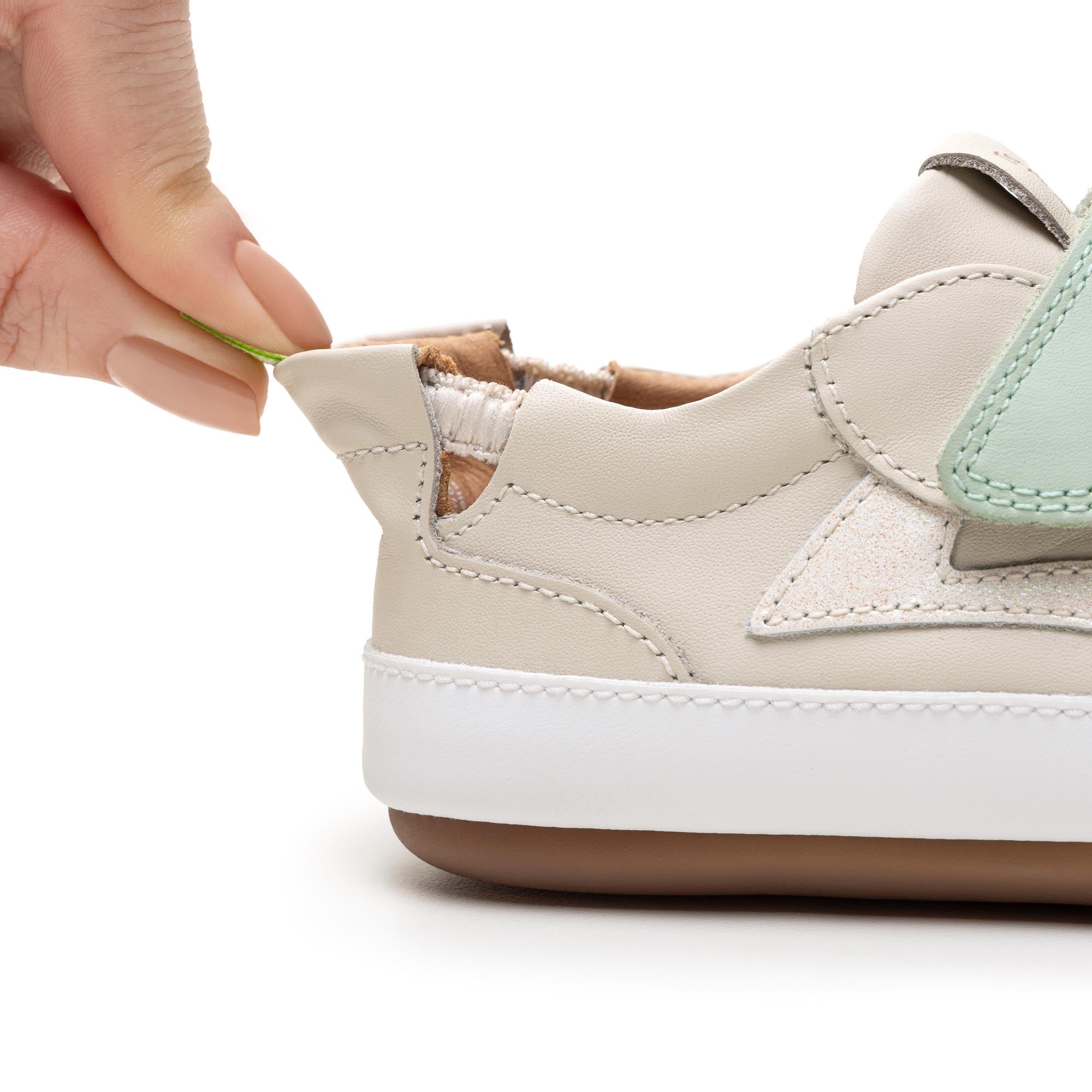 Zapatillas Tip Toey Joey para niños - Landy White &amp; Pink Dream PINK Rose Gold