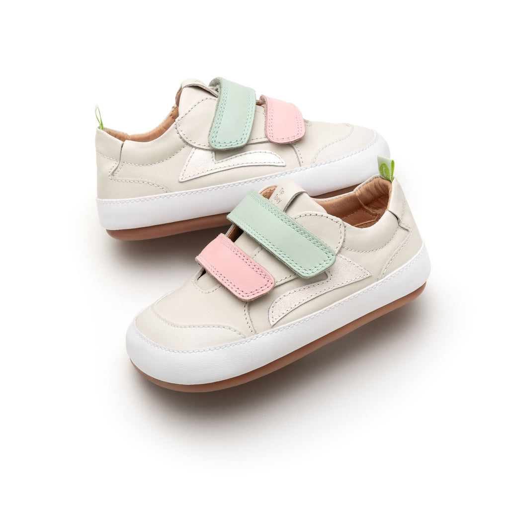 Zapatillas Tip Toey Joey para niños - Landy White &amp; Pink Dream PINK Rose Gold