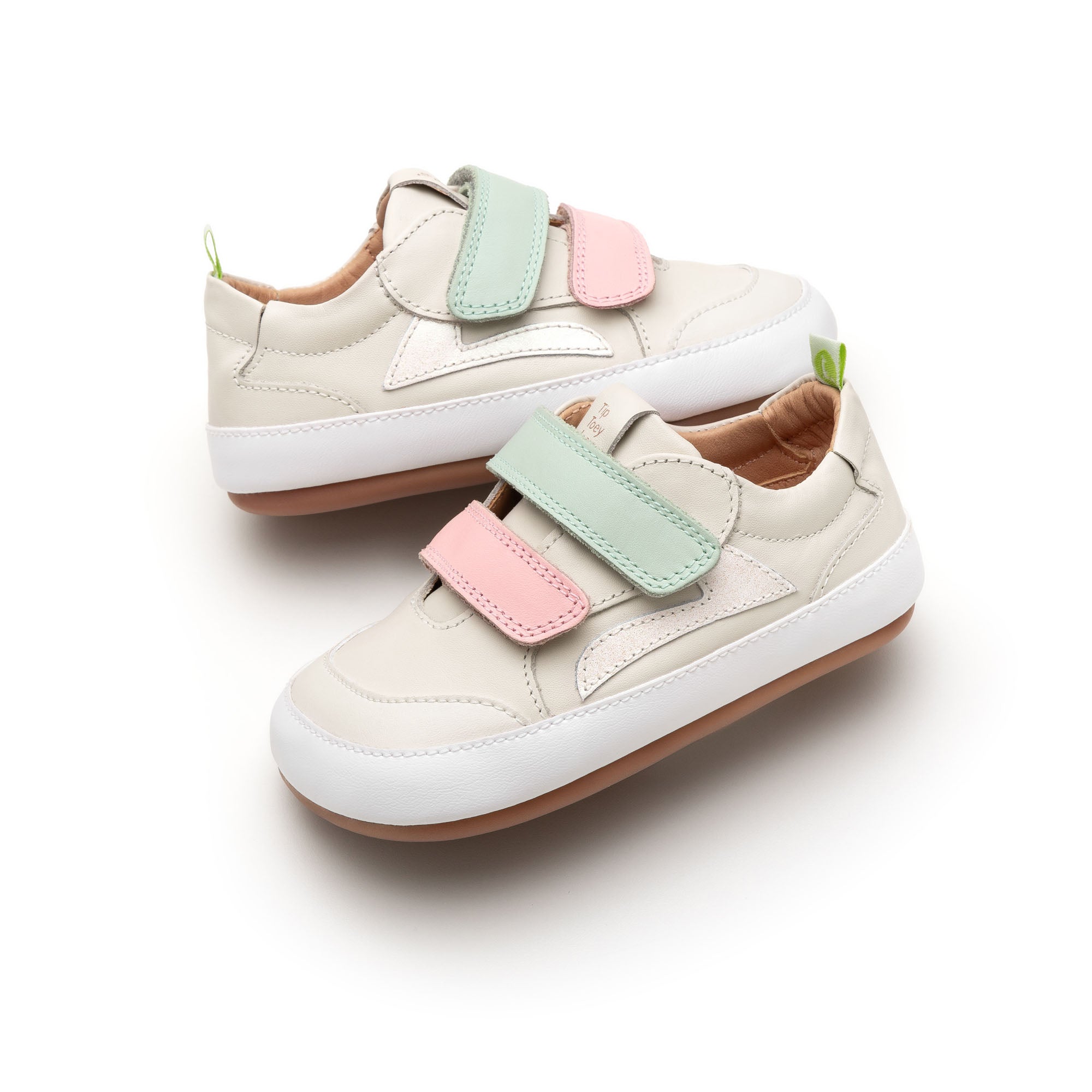 Zapatillas Tip Toey Joey para niños - Landy White &amp; Pink Dream PINK Rose Gold
