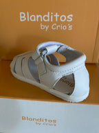 Sandalias que respetan los pies de los niños - Blanditos Isla Blanco 