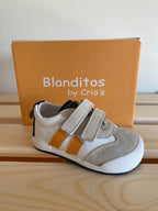 Zapatillas deportivas que respetan los pies de los niños - Blanditos Milán Naranja