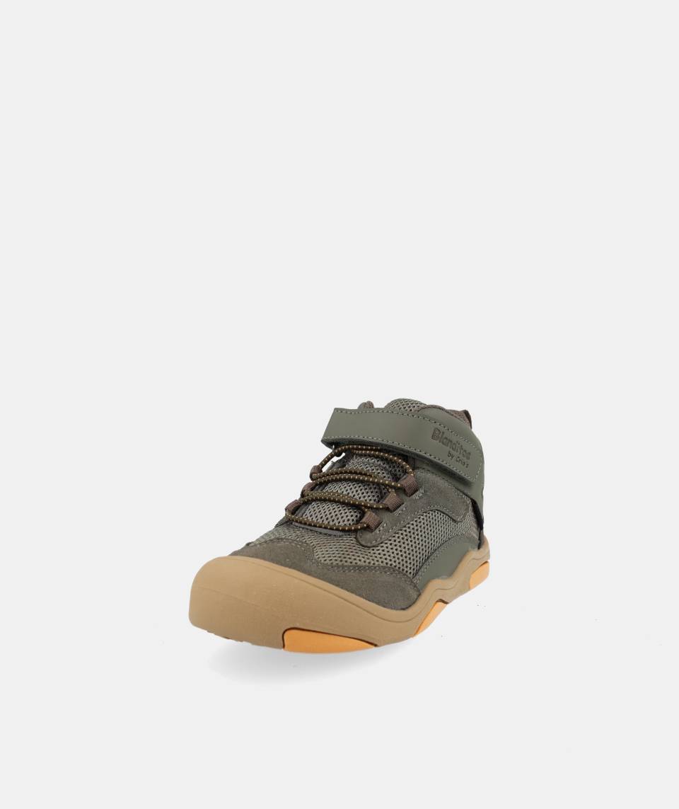 Botas veganas impermeables que respetan los pies de los niños - Blanditos Hera Verde 