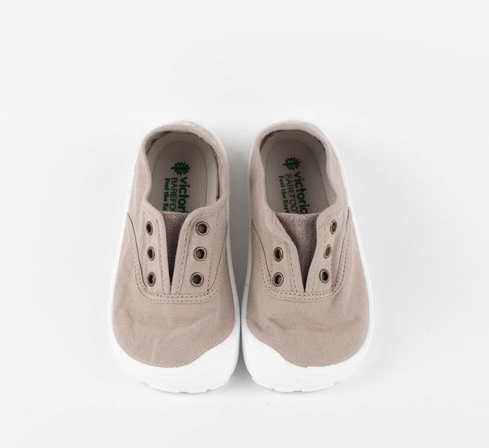 Zapatillas de lona que respetan los pies de los niños - Victoria Tênis Inglés Beige 