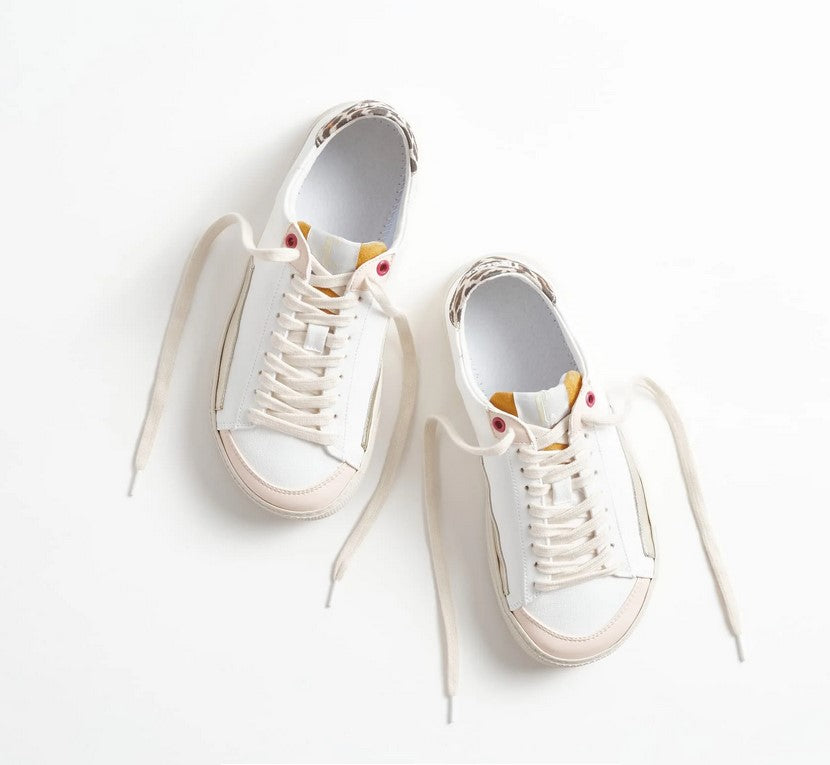 Zapatos deportivos descalzos para adultos - MyFleeters Peach Leopard
