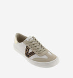 Zapatillas descalzas para adultos de piel y ante - Victoria Olmo Beige (Leopardo) 