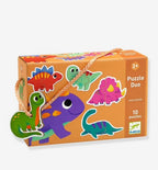 Puzzle Duo - Dinosaurios 10 rompecabezas Djeco 