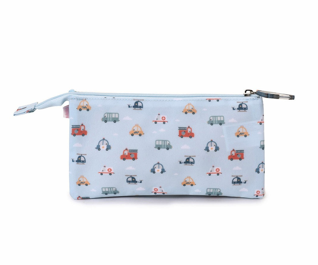 Estuche para lápices de 3 compartimentos City Cars 