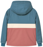 Chaqueta impermeable azul y ladrillo con forro cálido - WaterLemon