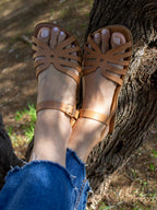 Sandalia Creta para adultos, cómoda para los pies - Blanditos Blanco 