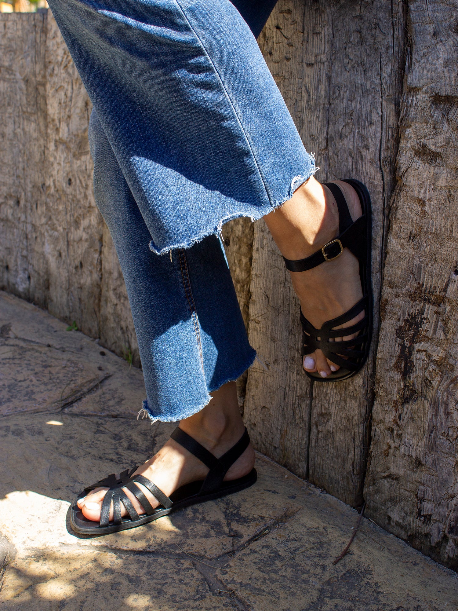 Sandalia Creta para adultos, cómoda para los pies - Blanditos Blanco 