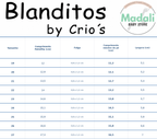 Blanditos by Crio's Ténis Paris Respeitadores do Pezinho da Criança - Blanditos Guia_de_Tamanhos_Madali_Paris