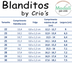 Blanditos by Crio's Ténis Chyclid Veganos Respeitadores do Pezinho da Criança - Blanditos Guia_de_tamanhos_Veganos_2026_Koi_Molly_Platy_e_outros