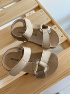 Sandalias que respetan los pies de los niños - Coqueflex Beige
