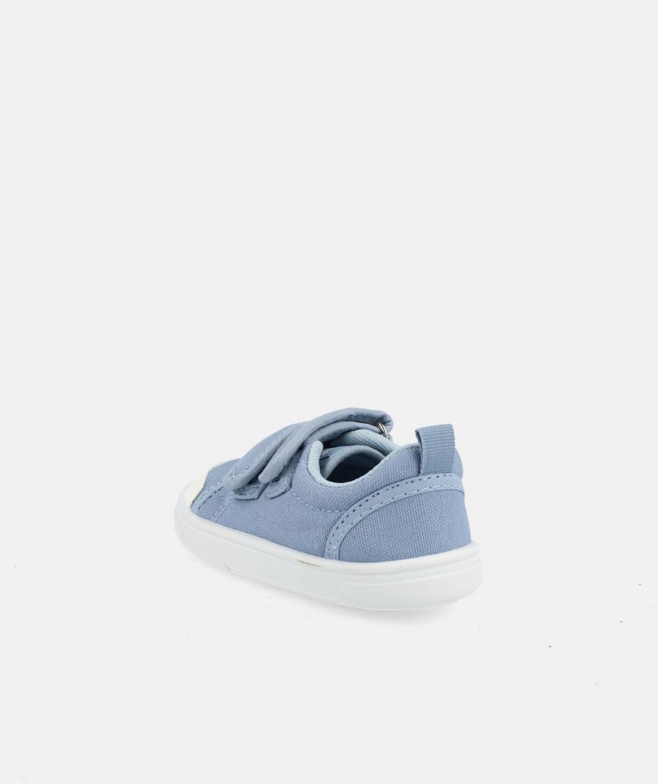 Zapatillas de lona que respetan los pies de los niños - Blanditos Mélon Azul Marino 