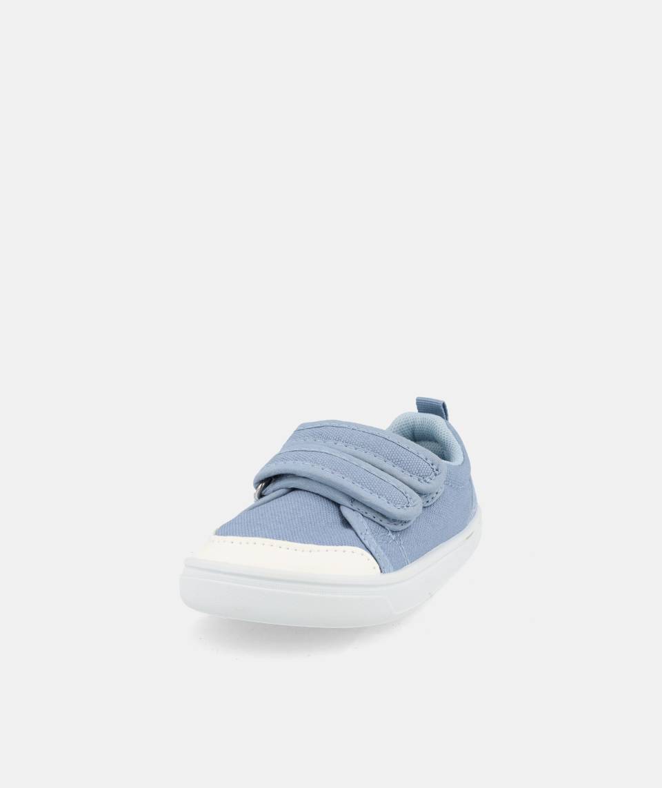 Zapatillas de lona que respetan los pies de los niños - Blanditos Mélon Azul Marino 
